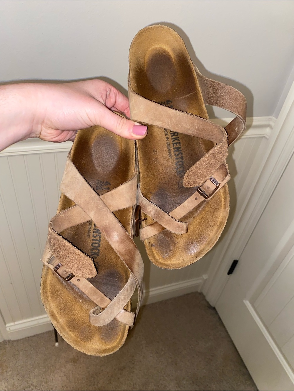 Yara Tan Birkenstock sandals